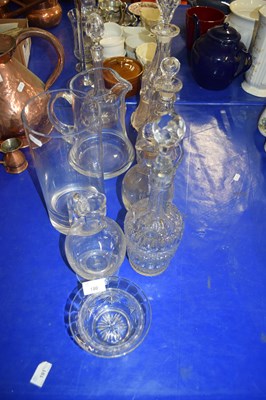 Lot 180 - MIXED LOT : 19TH CENTURY AND LATER GLASS WARES...