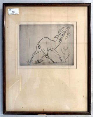 Lot 53 - John Skeaping (1901-1980), Study of a deer...