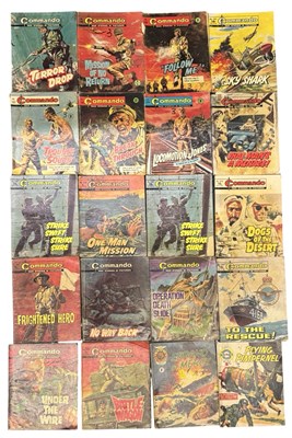 Lot 4 - A small collection of vintage Commando comic...