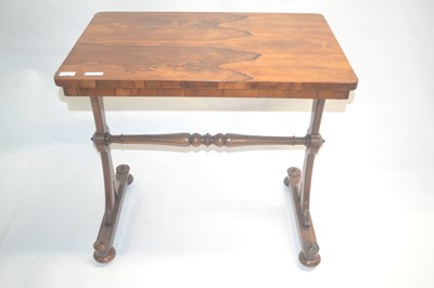 Lot 399 - An early Victorian rosewood small centre table...