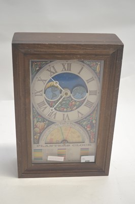 Lot 408 - A novelty American Planters agricultural clock...