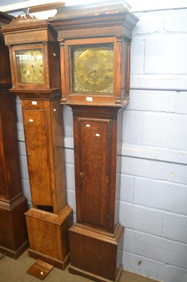Lot 431 - A George III long case clock with square brass...