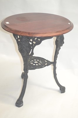 Lot 449 - A 20th Century pub table with circular...