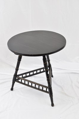 Lot 219 - Victorian ebonised aesthetic style centre...