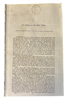 Lot 1417 - CRIMEAN WAR REPORTS NAVY Printed 1855. “On...