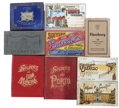 Lot 1313 - SOUVENIR VIEW BOOKS. A small collection of...