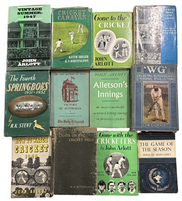 Lot 1201 - CRICKET. A collection of 12 Cricket interest...