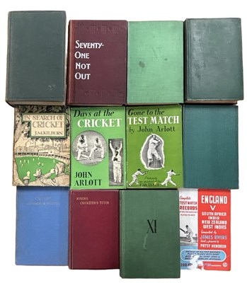 Lot 1205 - CRICKET. A collection of 12 Cricket interest...