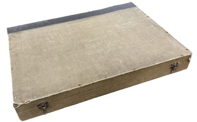 Lot 1273a - A Folio size box with clasps with a large...
