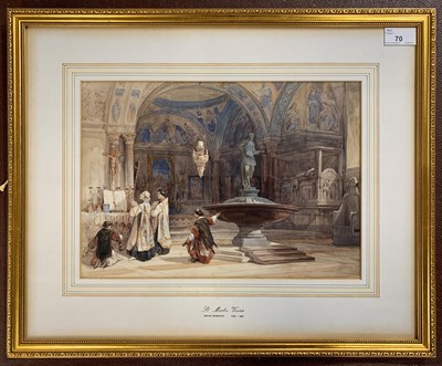 Lot 70 - David Roberts (1796-1864) 'St. Marks, Venice',...