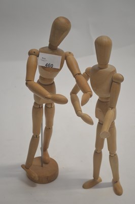 Lot 460 - Two 20th Century articulated artists lay...