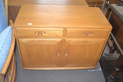 Lot 480 - An Ercol light elm sideboard of small...