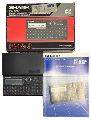 Lot 526 - A boxed Sharp PC-1248 personal computer