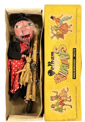 Lot 464 - A boxed Pelham witch puppet