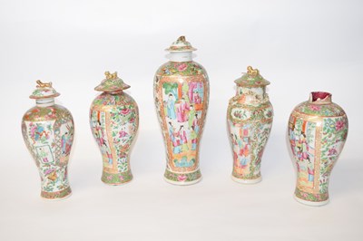 Lot 217 - A group of 19th Century Cantonese porcelain...