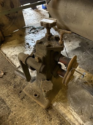 Lot 37 - A hand cranked sheet metal crimper