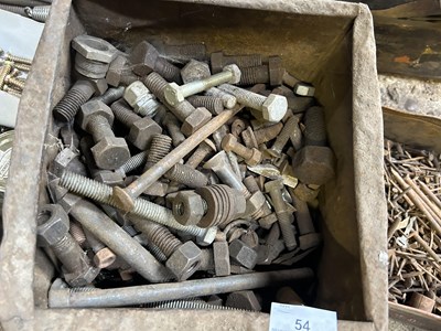 Lot 54 - Mixed lot of various Whitworth nuts, bolts...