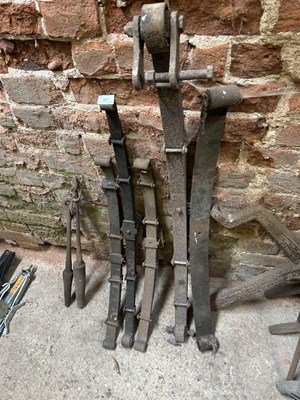 Lot 67 - Mixed Lot: Various car leaf springs together...