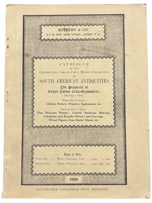 Lot 1327 - SOUTH AMERICAN ANTIQUITIES. Sotheby & Co. 1939....