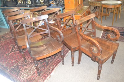 Lot 497 - A set of eight early 19th Century mahogany...