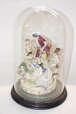 Lot 239 - A continental porcelain group of gardeners and...