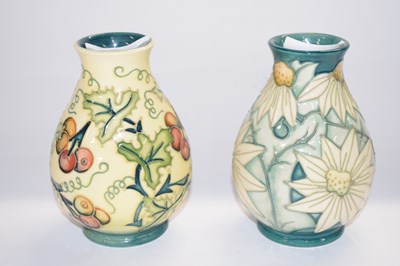Lot 245 - Two small Moorcroft vases of baluster form,...