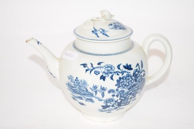 Lot 314 - 18th Century Worcester porcelain teapot and...