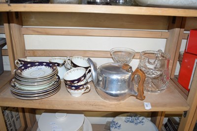 Lot 512 - MIXED LOT : PICQUOT TEA POT PLUS VARIOUS BLUE...