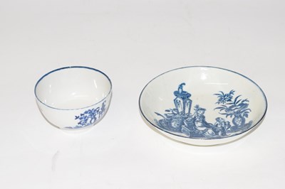 Lot 412 - Worcester porcelain tea bowl and saucer with...