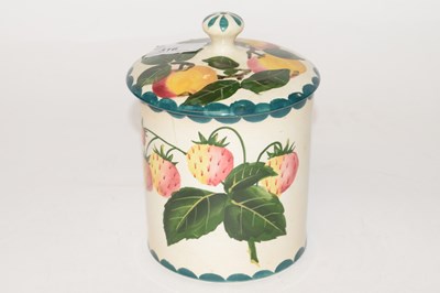 Lot 316 - A Weymss pot and cover, the pot with...
