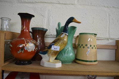 Lot 517 - LARGE BESWICK MODEL DUCK NO 902 (A/F) TOGETHER...