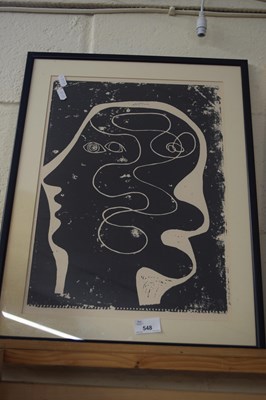 Lot 548 - BLACK AND WHITE PRINT AFTER PICASSO, F/G, 53CM...
