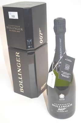Lot 152 - Bollinger champagne James Bond 007, 2009, in...