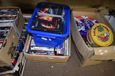 Lot 583 - TWO BOXES VARIOUS DVDS