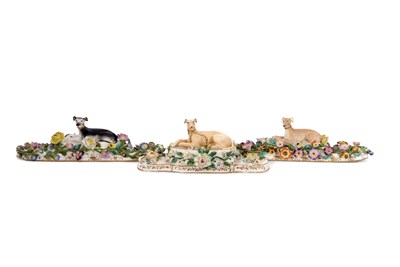 Lot 20 - Three 19th Century Greyhound Desk Weights;...