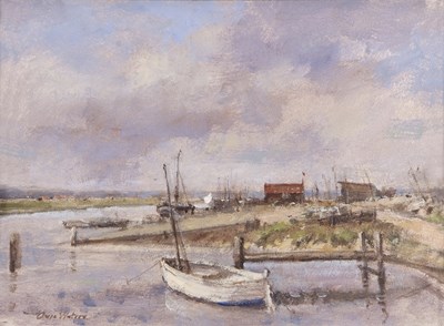 Lot 443 - Owen Waters (1916-2004), Broadland scene and a...