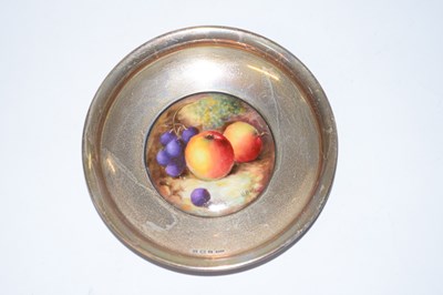 Lot 339 - A silver pin dish with hallmarks for...