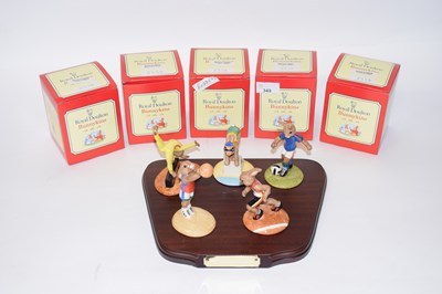 Lot 349 - Royal Doulton Bunnykins games figures, limited...