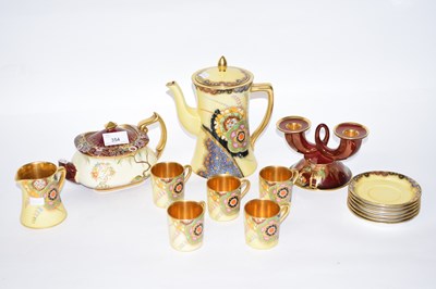 Lot 354 - A Carlton ware coffee and tea set with coffee...