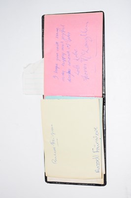 Lot 356 - Autograph book with a number of theatrical and...