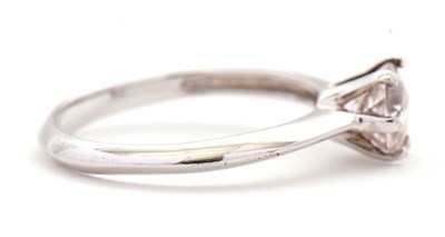 Lot 6 - A 9ct kunzite ring, the round single stone...