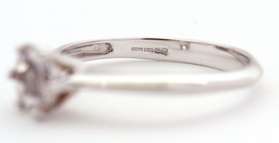 Lot 6 - A 9ct kunzite ring, the round single stone...