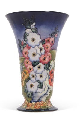 Lot 37 - MOORCROFT ENGLAND PATTERN POTTERY VASE, CIRCA...
