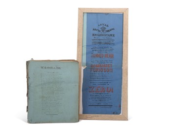 Lot 103 - Rare Royal Artic Theatre Playbill for January...