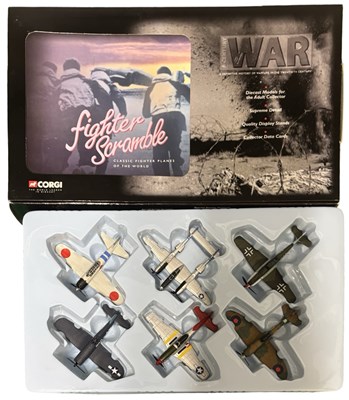 Lot 256 - A boxed set of die-cast Corgi War aeroplanes