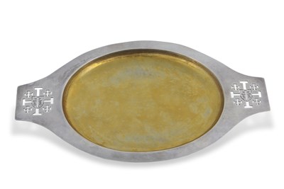 Lot 159 - Alwyn Carr silver communion dish of oval form,...