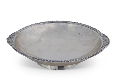 Lot 162 - A George V silver twin handled shallow dish,...