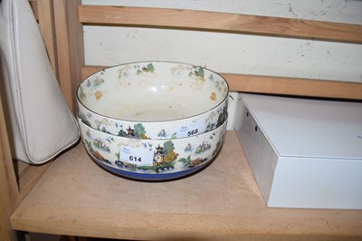 Lot 614 - PAIR OF FLORAL DECORATED BOWLS