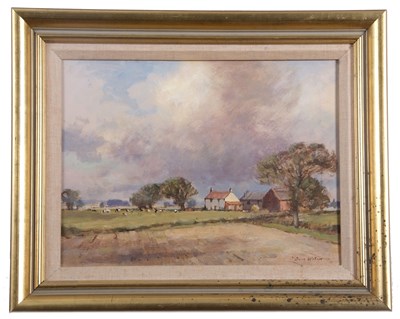 Lot 424 - Owen Waters (1916-2004), 'A Norfolk Farm', oil...