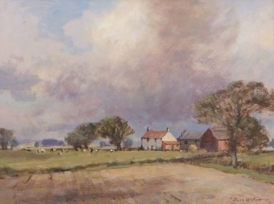 Lot 424 - Owen Waters (1916-2004), 'A Norfolk Farm', oil...